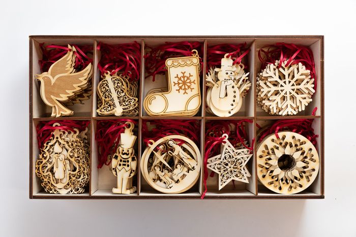 Wooden Christmas Tree Decoration Collection